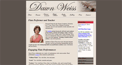 Desktop Screenshot of dawnweiss.com